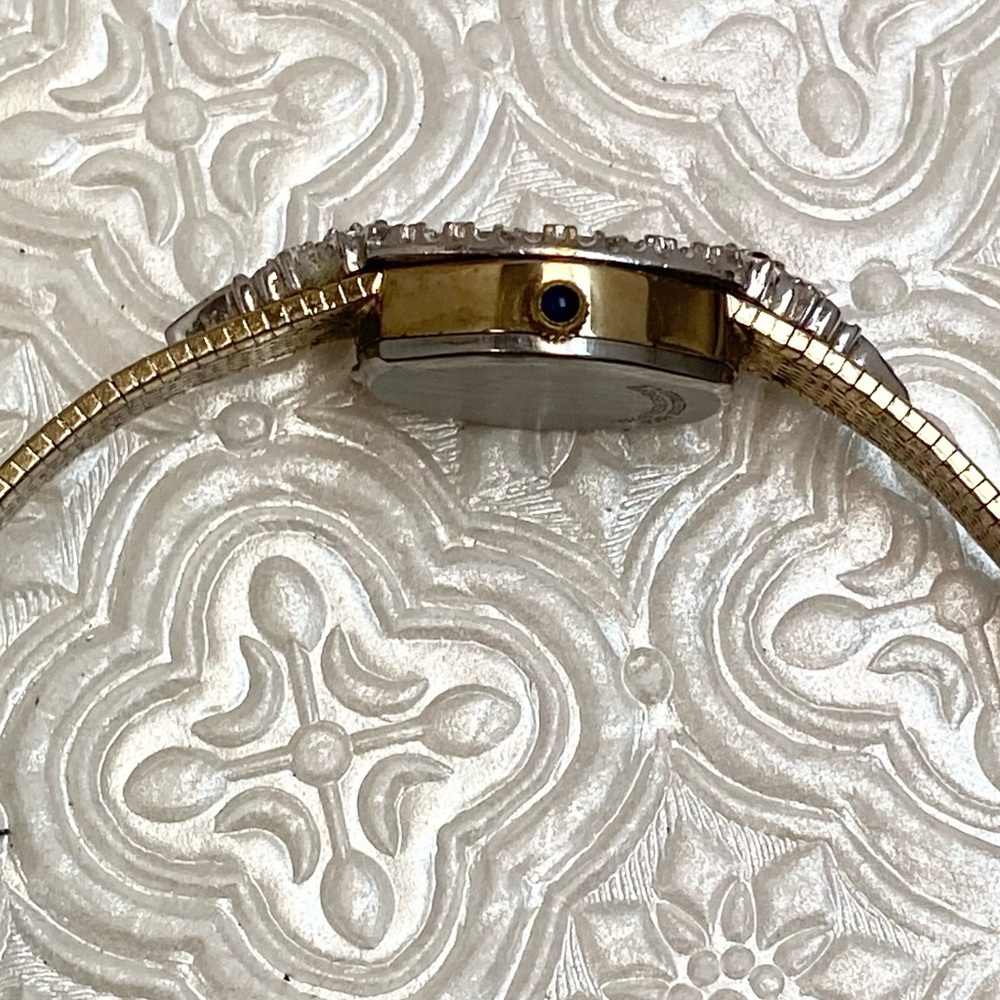 Vintage Lucien Piccard Diamond & Ruby Accented Bezel Dainty Cocktail Watch - Picture 11 of 16